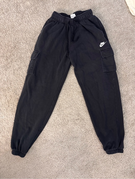 Nike Other - Nike Black Kids Cargo Joggers with White Swoosh